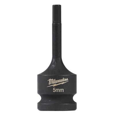 Milwaukee 1/2&quot; Drive Hex Bit Socket, 5MM
