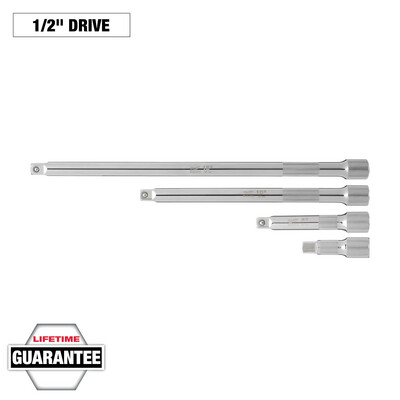 Milwaukee 1/2&quot; Drive 4pc Extension Set in Tray