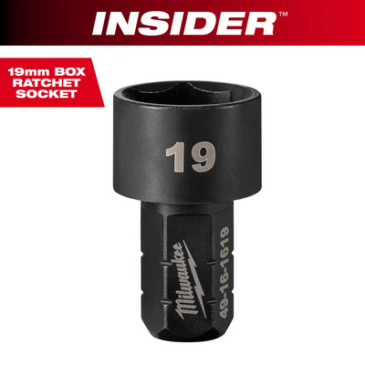Milwaukee INSIDER™ Box Ratchet Metric Socket, 19mm