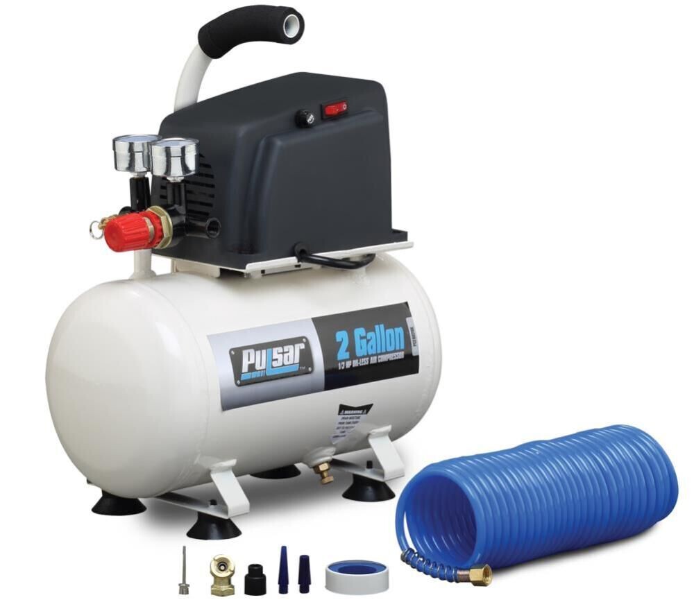 Pulsar PCE6021K Portable Electric Air Compressor, 2-Gallon