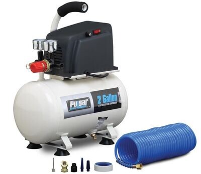 Pulsar PCE6021K Portable Electric Air Compressor, 2-Gallon