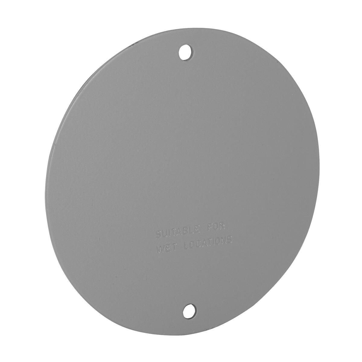 Hubbell 5374-0 Round Gray Aluminum Weatherproof Box Cover