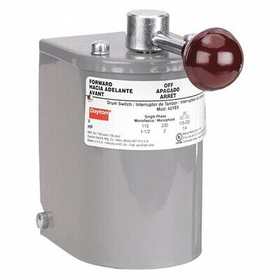 Reversing Drum Switch, 1-1/2HP 115V,  2HP 230V