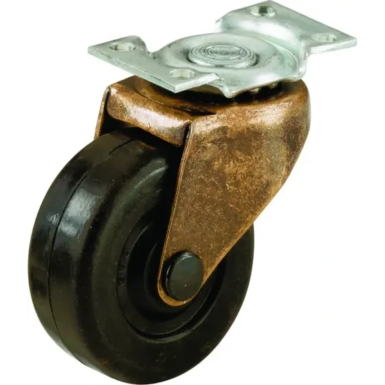 Shepherd Hardware 9346 Plate Swivel Caster, 2&quot; 80Lb WLL, 2Pk
