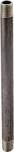 ProSource 2X6B Black Steel Pipe Nipple, 2&quot;X6&quot;
