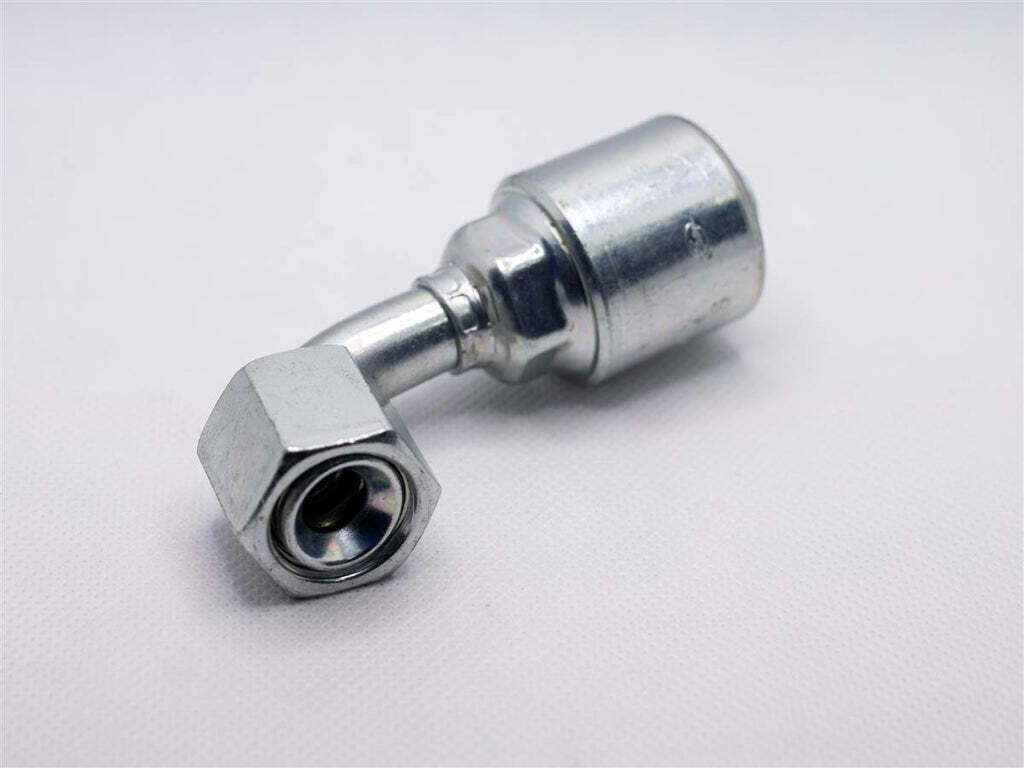 Hydraulic Fitting, 1/4&quot;X1/4&quot; Female Jic  90Deg