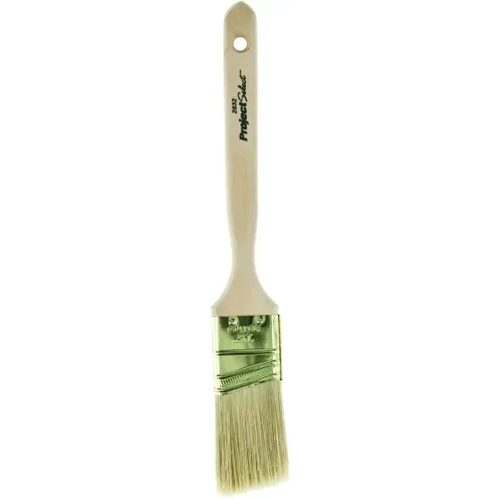 Linzer 2832-1.5 Wood Handle Angled Poly Paint Brush, 1-1/2&quot;