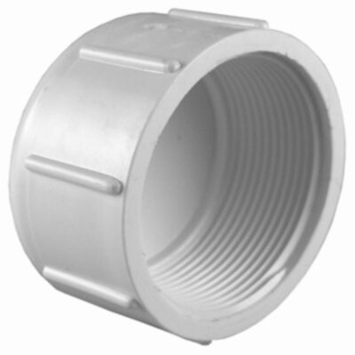 LASCO 448007BC Threaded PVC Cap, 3/4&quot;