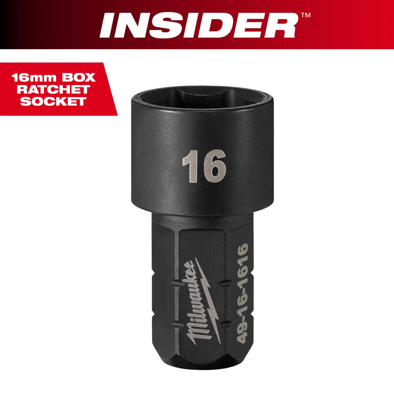 Milwaukee INSIDER™ Box Ratchet Metric Socket, 16mm