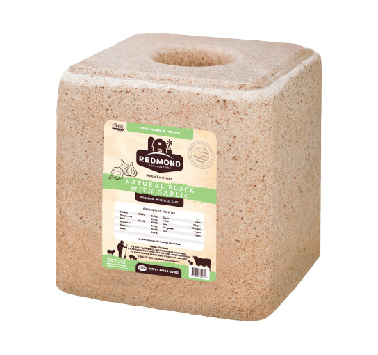 Redmond Garlic Salt Block, 44Lbs