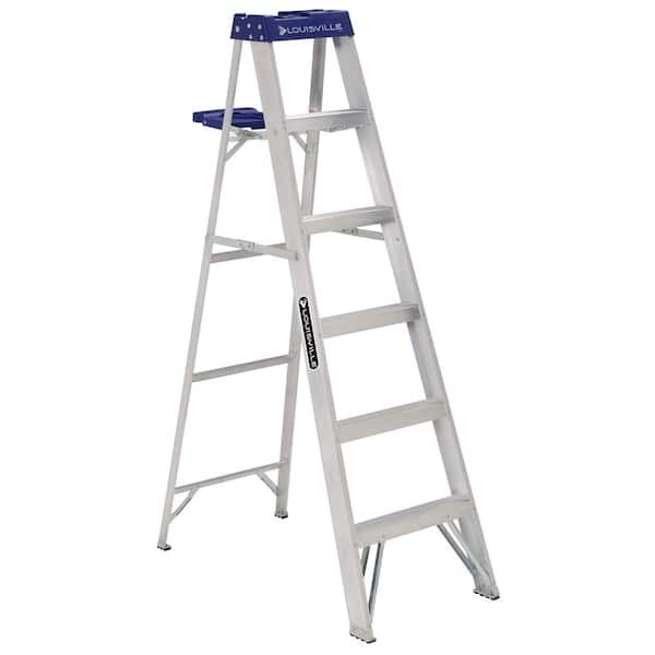 Louisville Ladder AS2106 Aluminum Stepladder, 6Ft Type1(250lb)