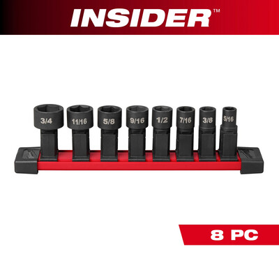 Milwaukee INSIDER™ Box Ratchet Socket 8Pc SAE Set, 5/16&quot;-3/4&quot;