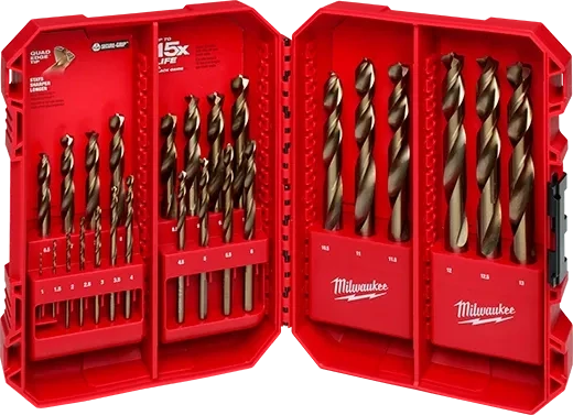 Milwaukee RED HELIX™ Cobalt Metric Drill Bit Set – 25PC