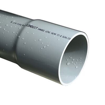 JM Eagle 67512 Sch40 Gray PVC Conduit, 3&quot;X10Ft