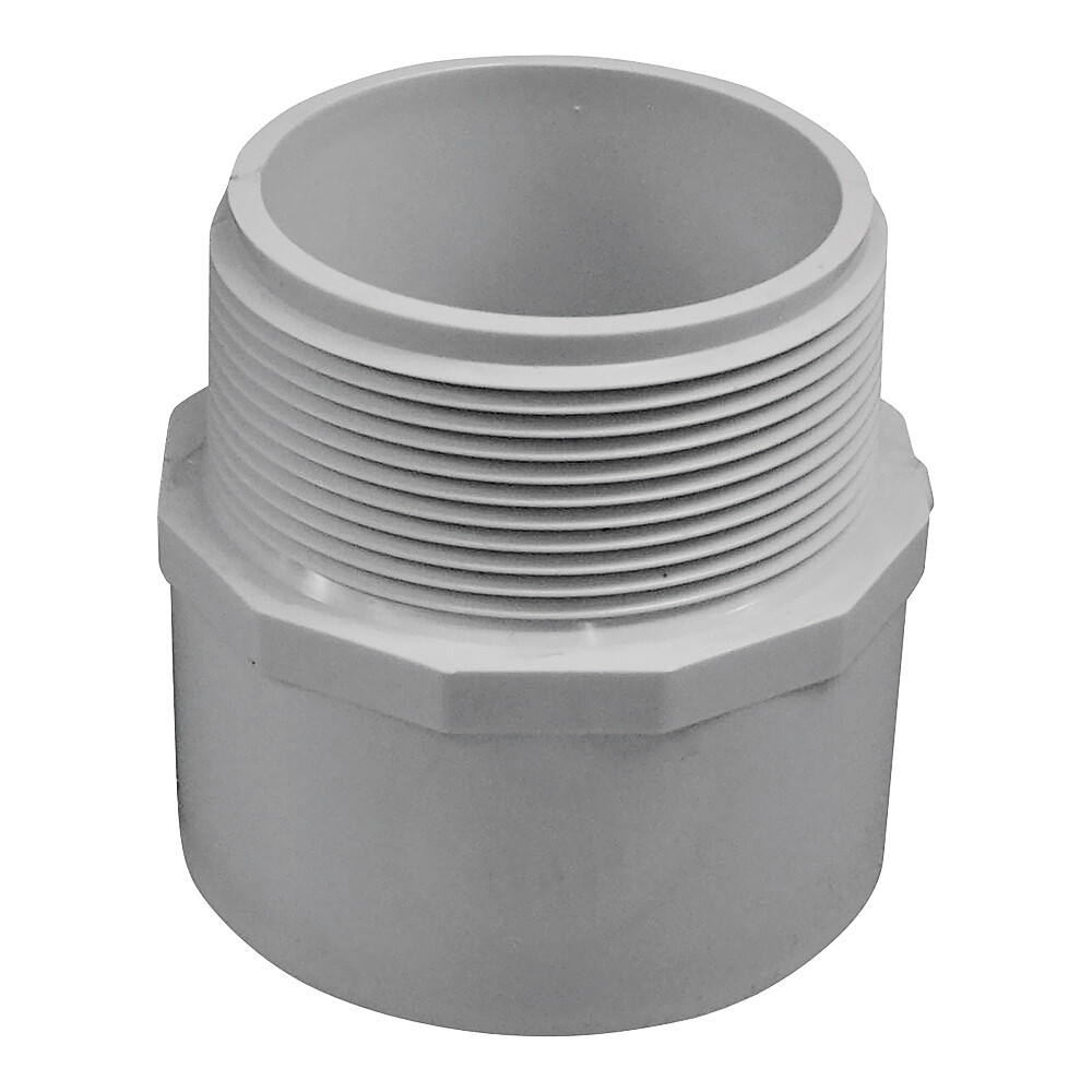 LASCO 436040BC SCH40 PVC Male Adaptor, 4&quot;