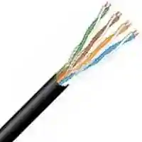 Southwire H90558-1A CAT5E Cable, Phone/Data Black, UFB