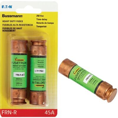 Bussman BP/NON-45 Non-Delay Cartridge Fuse, 45A 2pk