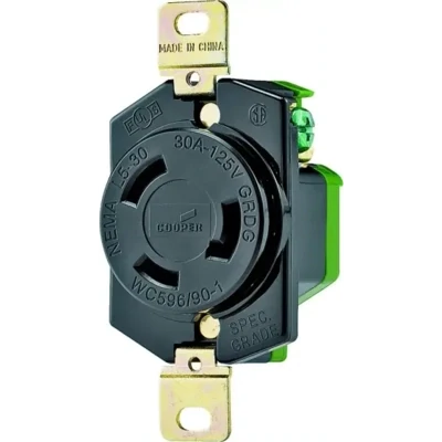 Eaton L530R Twist Lock Receptacle, 30A25V NEMA L5-30R