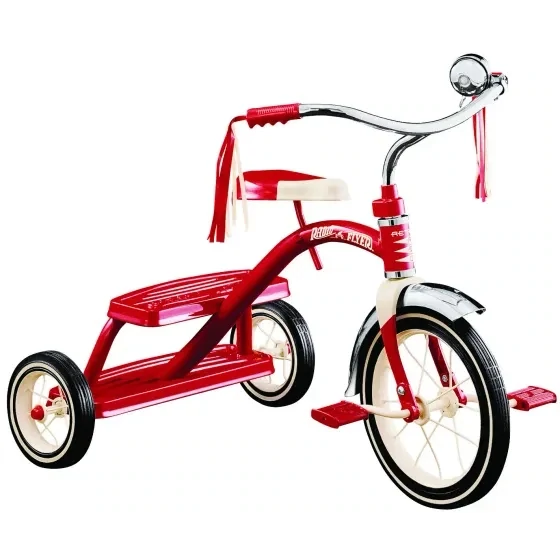 Radio Flyer 33 Classic Red Dual Deck Tricycle, 12&quot;