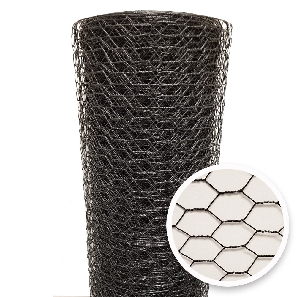 Jackson Wire 12012629 Vinyl Coated Poultry Netting, 1&quot;X48&quot;X50Ft