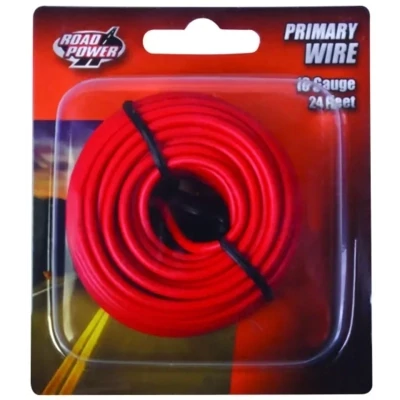 RoadPower 55668033/16-1-16 Red Primary Wire, 16Ga X 24Ft
