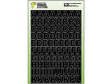 HY-KO 30033 Black Number/Letter Set, 1&quot;