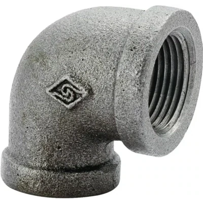 ProSource 2A-2B Black Steel Pipe Ell, 2&quot;