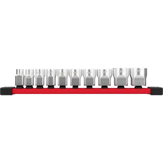 Milwaukee 3/8&quot; Drive 8PC SAE Socket Set on Rail