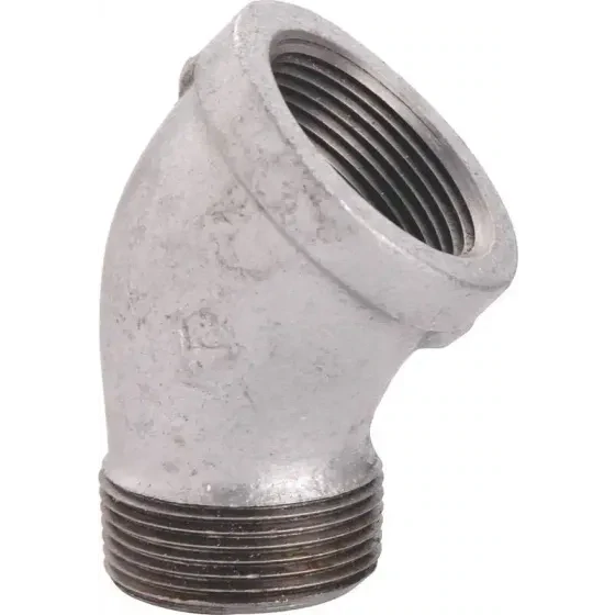 ProSource PPG121-25 Galv Steel Street Ell, 1&quot;  45Deg