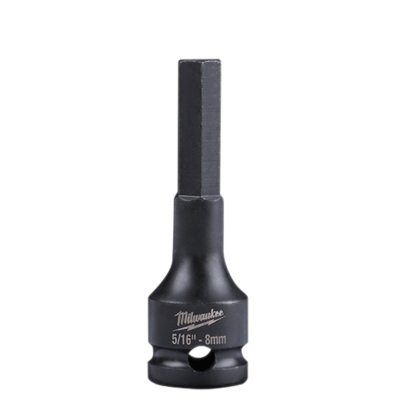 Milwaukee 3/8&quot; Drive 5/16&quot;-8MM Hex Bit Impact Socket