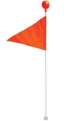 Kent 68110 Orange Safety Flag on 6Ft Fbrglss Pole