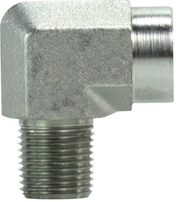Hydraulic Ell Adaptor, 3/8&quot;MP X 3/8&quot;FP