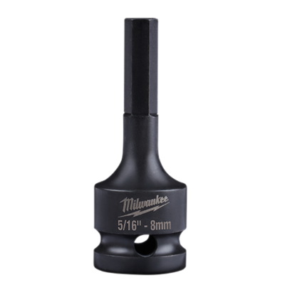 Milwaukee 1/2&quot; Drive 5/16&quot;-8MM Hex Bit Impact Socket