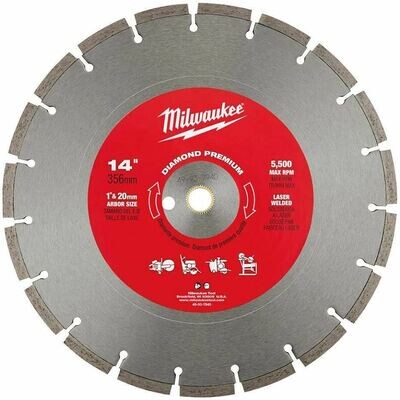 Milwaukee Diamond Segmented Masonry Blade, 14&quot;