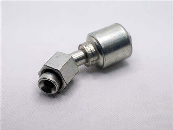 Hydraulic Fitting, 1/4"X3/8" Female JIC  45Deg