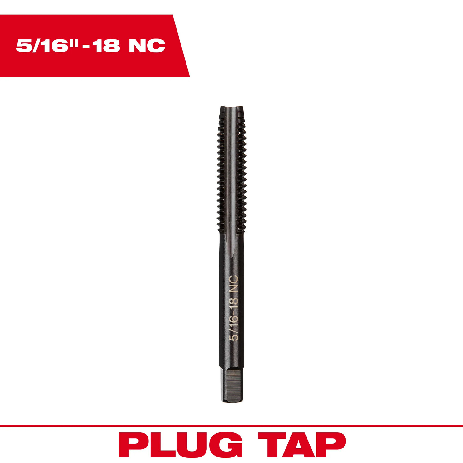 Milwaukee 5/16"-18 NC Plug Tap