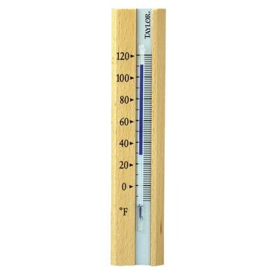 Taylor 5141 Wood Casing Wall Thermometer, -20 to 120 deg