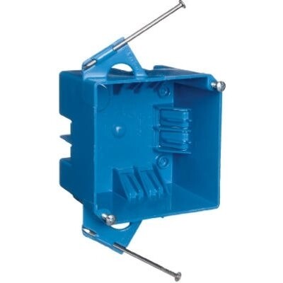 Carlon B432A Square PVC Junction Box, Nail Mounting