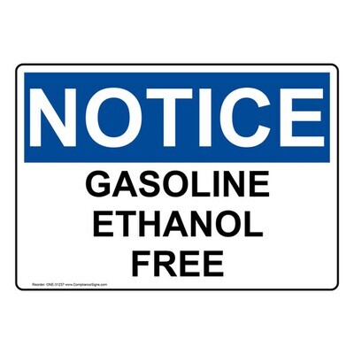 No-Lead Ethanol Free Gasoline