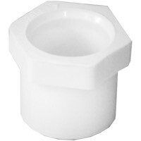 LASCO 437168 SCH40 PVC Reducer Bushing, 1-1/4&quot;X1&quot; Spigot x Slip