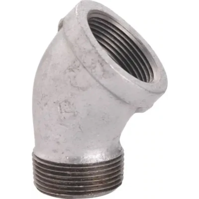 ProSource PPG121-6 Galv Steel Street Ell, 1/8&quot;  45Deg