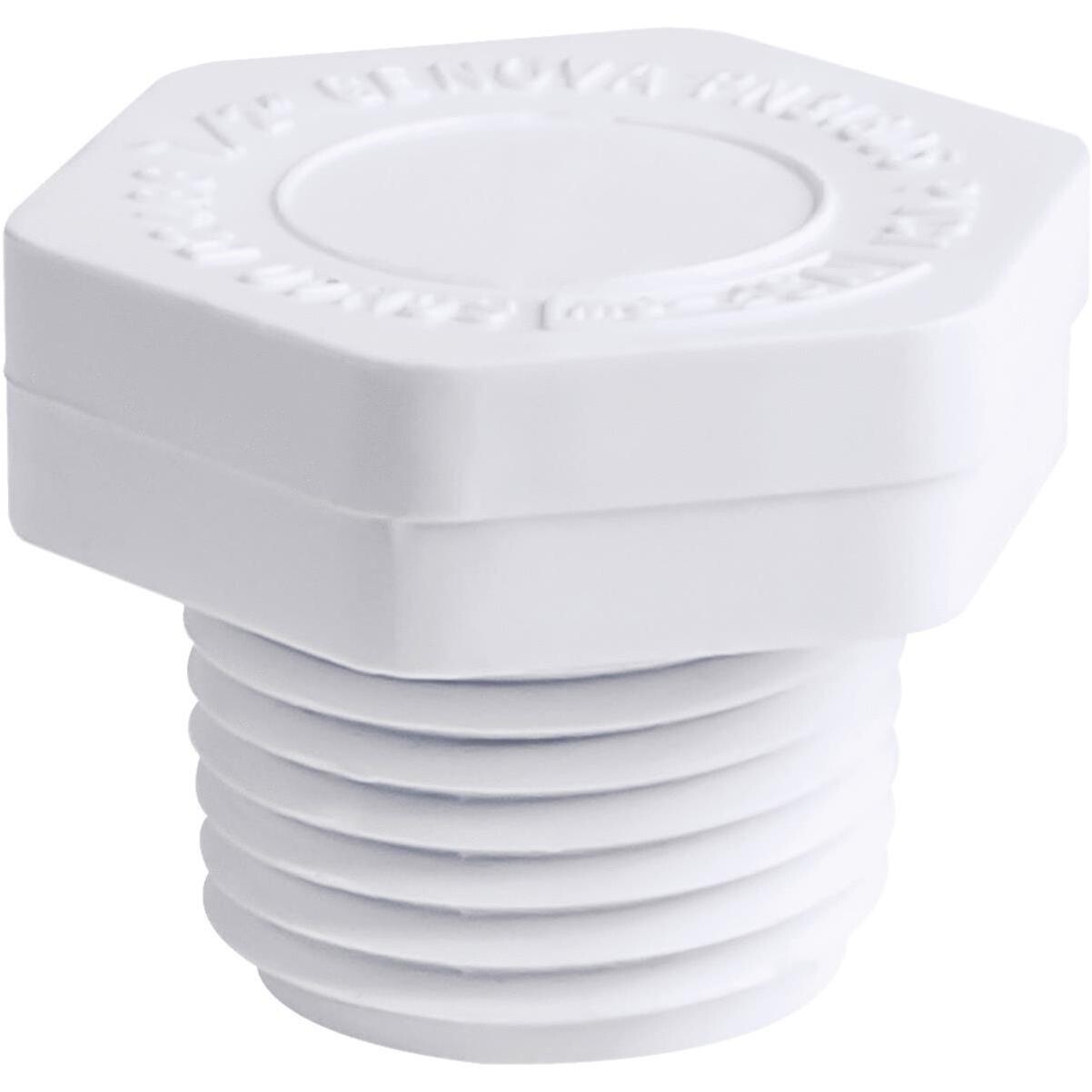 LASCO 450005BC Threaded PVC Plug, 1/2&quot;