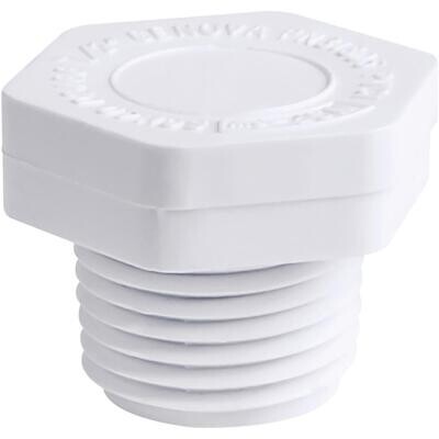 LASCO 450005BC Threaded PVC Plug, 1/2&quot;