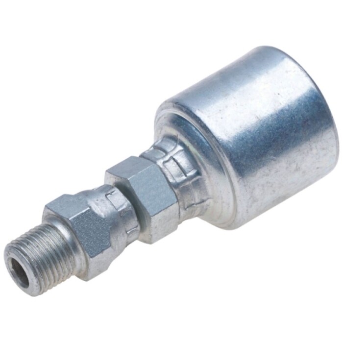Hydraulic Fitting, 1/4&quot;X3/8&quot; Male Pipe Swivel