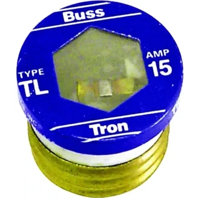 Bussman BP/TL-15 Medium Duty Plug Fuse, 15A, 3Pk