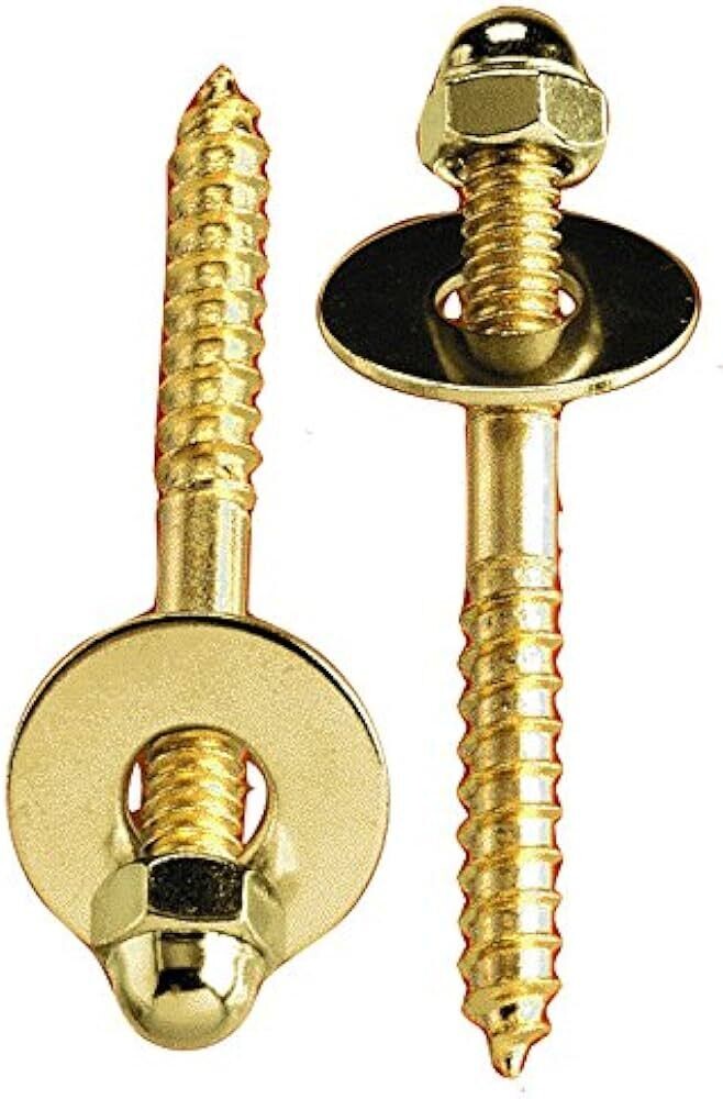 PlumbPak PP835-151 Brass Toilet Screw Set