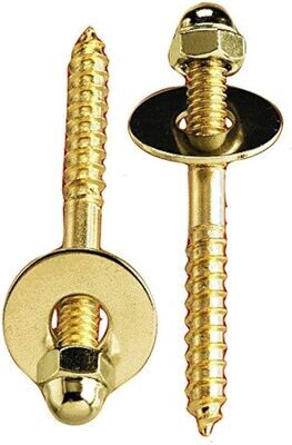 PlumbPak PP835-151 Brass Toilet Screw Set