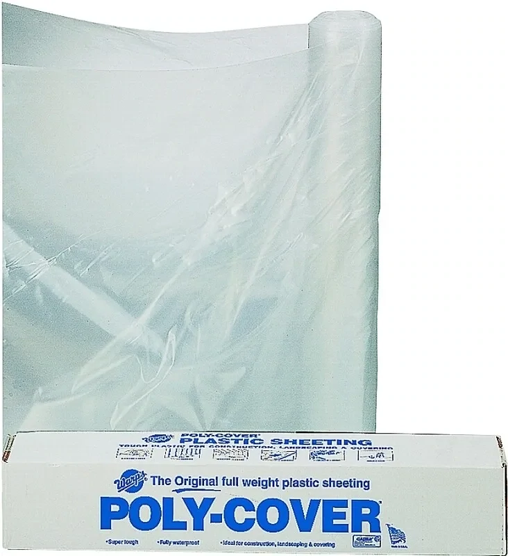 Orgill Poly 4X8-C Clear Plastic Sheeting, 8&#39;X100Ft 4-MIL