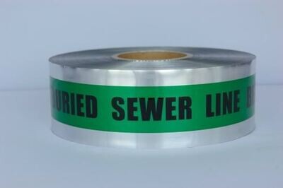 Underground Detectable Sewer Line Tape, 2&quot;X1000&#39;