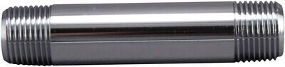 PlumbPak PP33-10PCLF Polished Chrome Pipe Nipple, 3/8&quot;X3&quot;